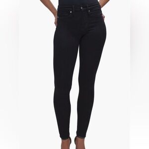 TWO Good American Black Dark Grey High Wasted Skinny Jeans